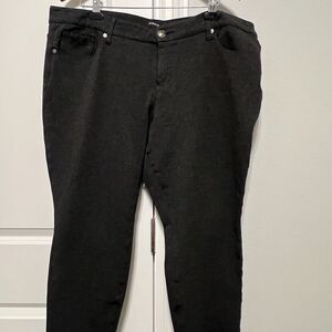 Torrid Women’s Plus Size 22 Capri Pants Stretch Gray Button Closure Denim